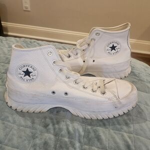 Converse Chuck Taylor All Star Lugged 2.0 High White Platform Sneakers M9 W11